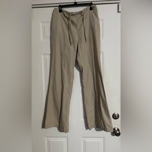 Landau ladies Khaki Drawstring Chinos - Light Tan size medium.